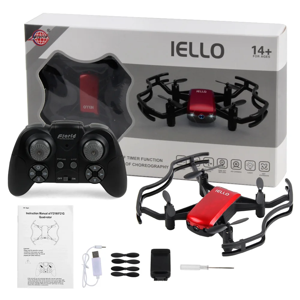 EBOYU F21W F21G Florld IELLO 720P Мини WiFi FPV Радиоуправляемый Дрон, удерживающий высоту, селфи-Дрон с управлением с приложением, Радиоуправляемый квадрокоптер, Дрон RTF