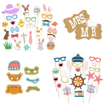 

20pcs Nautical Photo Booth Props Sailor Photo Booth Props for Baby Shower