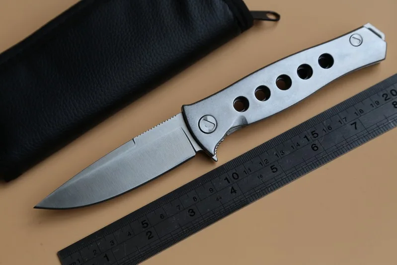 

JUFULE OEM Dr.Death D2 blade steel handle ball bearing Folding utility EDC outdoors camping tools pocket tactical survival knife