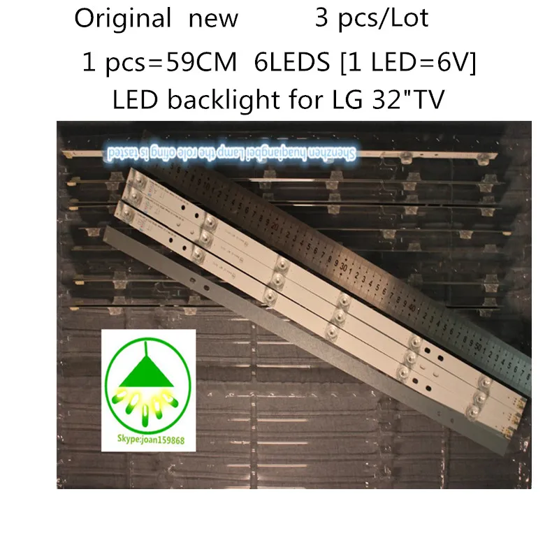 Светодиодная подсветка для телевизора LG 32 дюйма 3 шт./лот 32LB572V 6916l 1974A 32LB580V 32LB650V