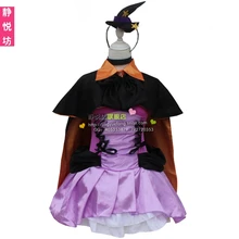 LoveLive Anime Tojo Nozomi Cosplay Cos Pequeño Diablo vampiro bruja de Halloween ropa de mujer conjunto Completo 2en1 (Ropa + alforjas)