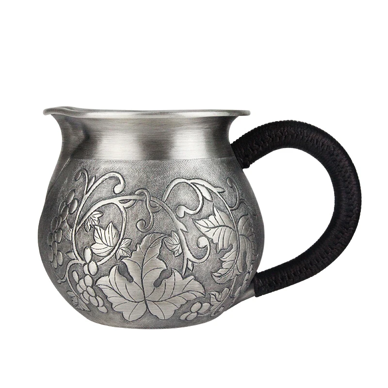 High grade 999Silver made Tea cup Kung Fu Tea gift for family and friends kitchen office tea set