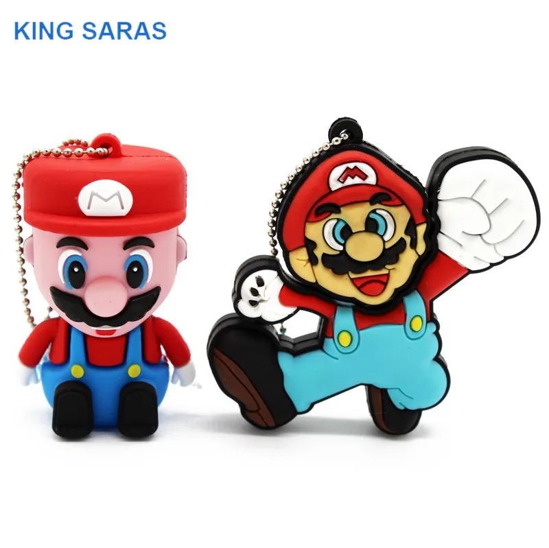 

KING SARAS cartoon Super Mary model usb flash drive usb 2.0 4GB 8GB 16GB 32GB 64GB pendrive gift Usb stick
