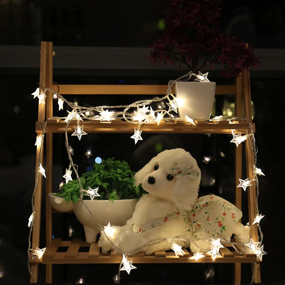 3m led String Fairy Light Battery Powered 20 Leds Fairy Lights Star Christmas Lights Outdoor Decoration Indoor Christmas Tree 3