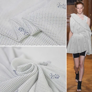 

Free Windmill printing 100% silk crepe fabric classic color matching fashion design fabric
