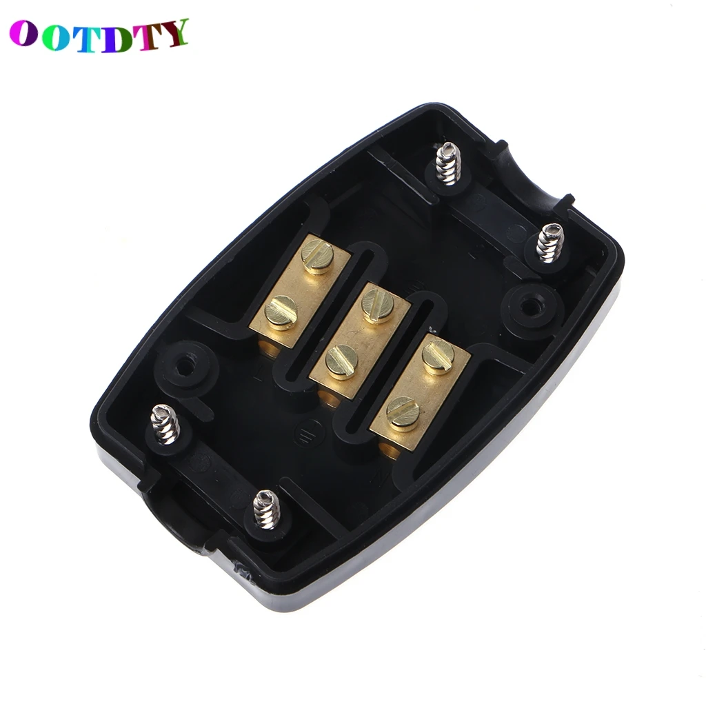 OOTDTY 13A InLine Connector Box 3 Terminal Join Flex Cable Wire Mains