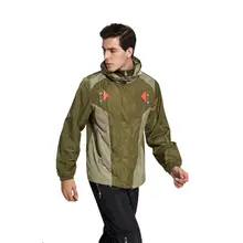 

Vihir Men Spring Autumn Softshell Waterproof Outdoor Sport Layered Windbreaker Jacket Men Hood Jacket