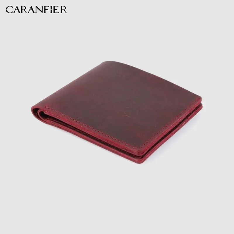 Мужские кошельки CARANFIER из натуральной воловьей кожи высококачественный мужской