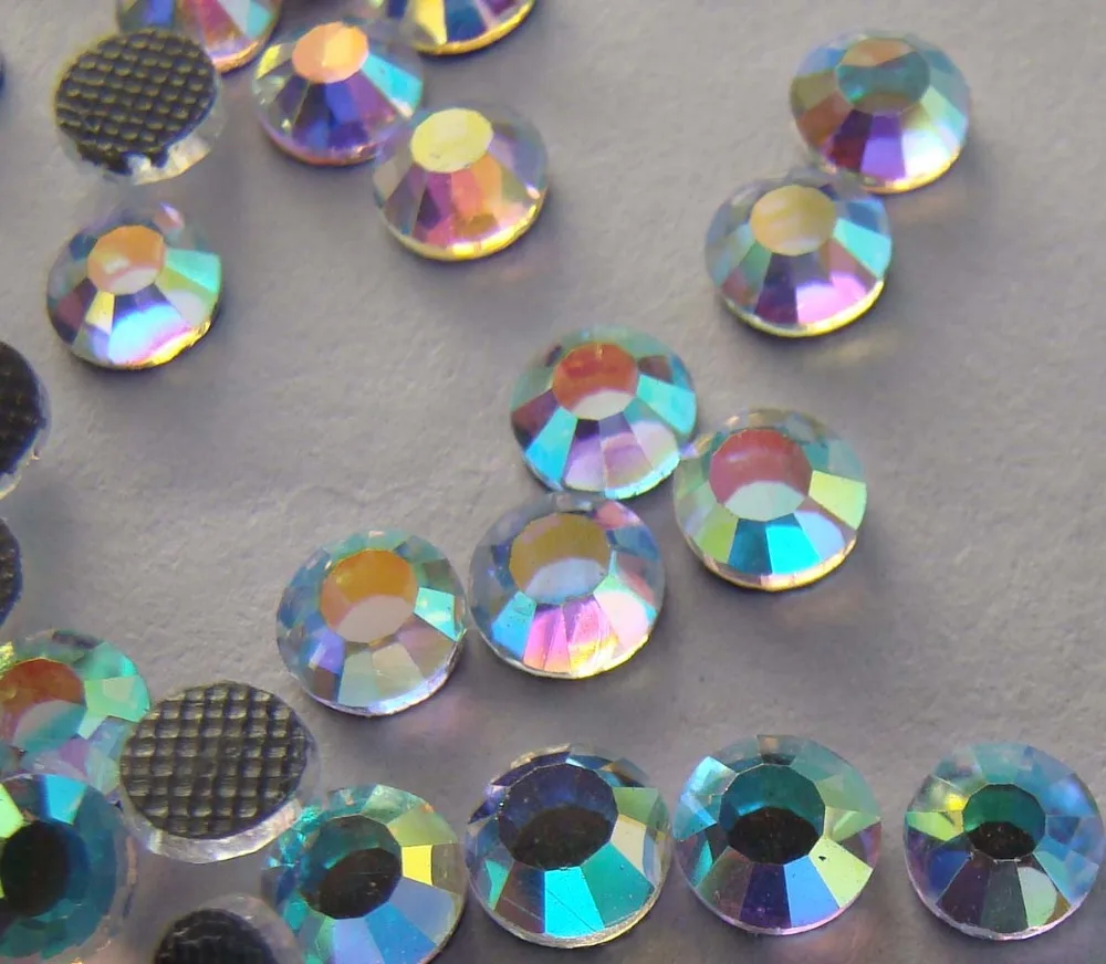 

Glitter AB Color SS20 1440PCS Crystal Glass DMC Machine Cut Hot Fix Rhinestones Iron On Rhinestone Garment Clothe Sewing Stones