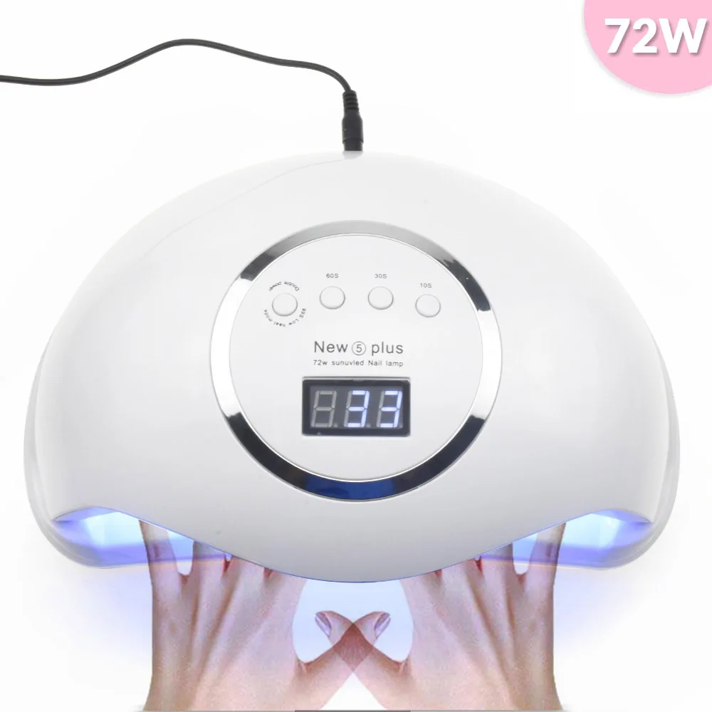 

72W Nail Dryer For Nail LED UV Lamp 36W MINI USB Lamp For Manicure LCD Display Drying All Gels Nail Polish Nail Art Tools