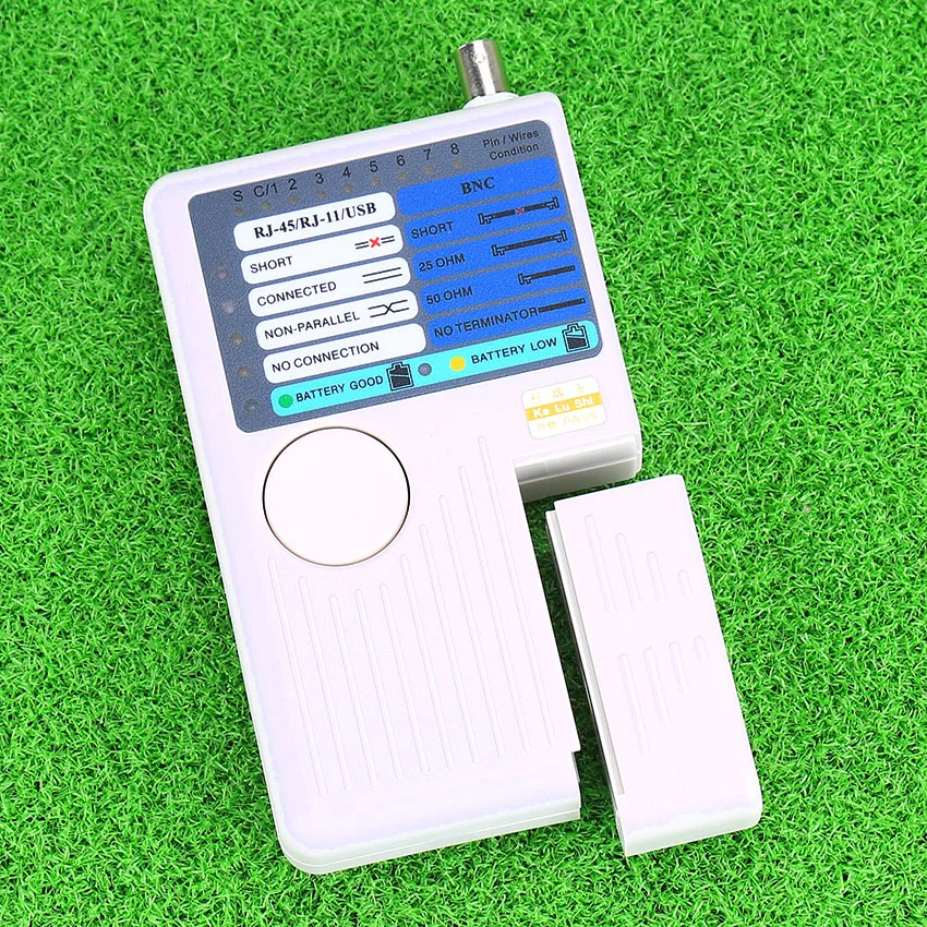 KELUSHI дистанционный RJ11 RJ45 USB BNC LAN Сетевой телефонный кабель тестер метр 4 в 1