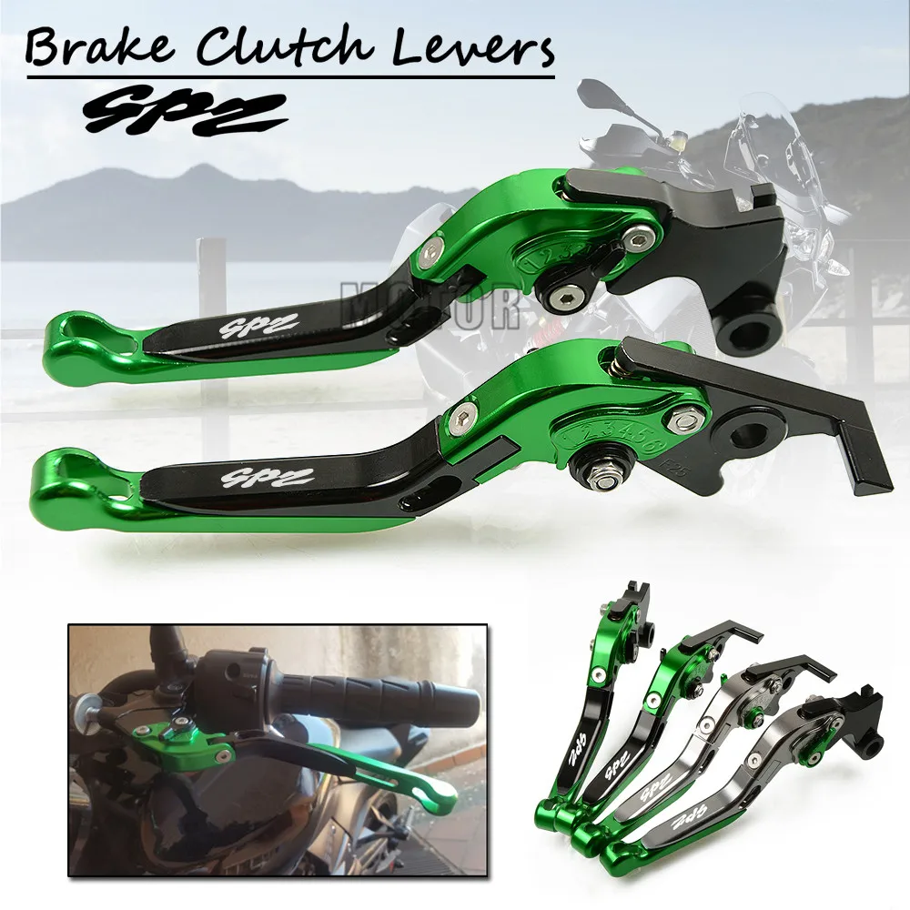 Для Kawasaki GPZ500S EX500R NINJA 1990-2009 2008 CNC мотоцикл Регулируемая Складная Выдвижная сцепные