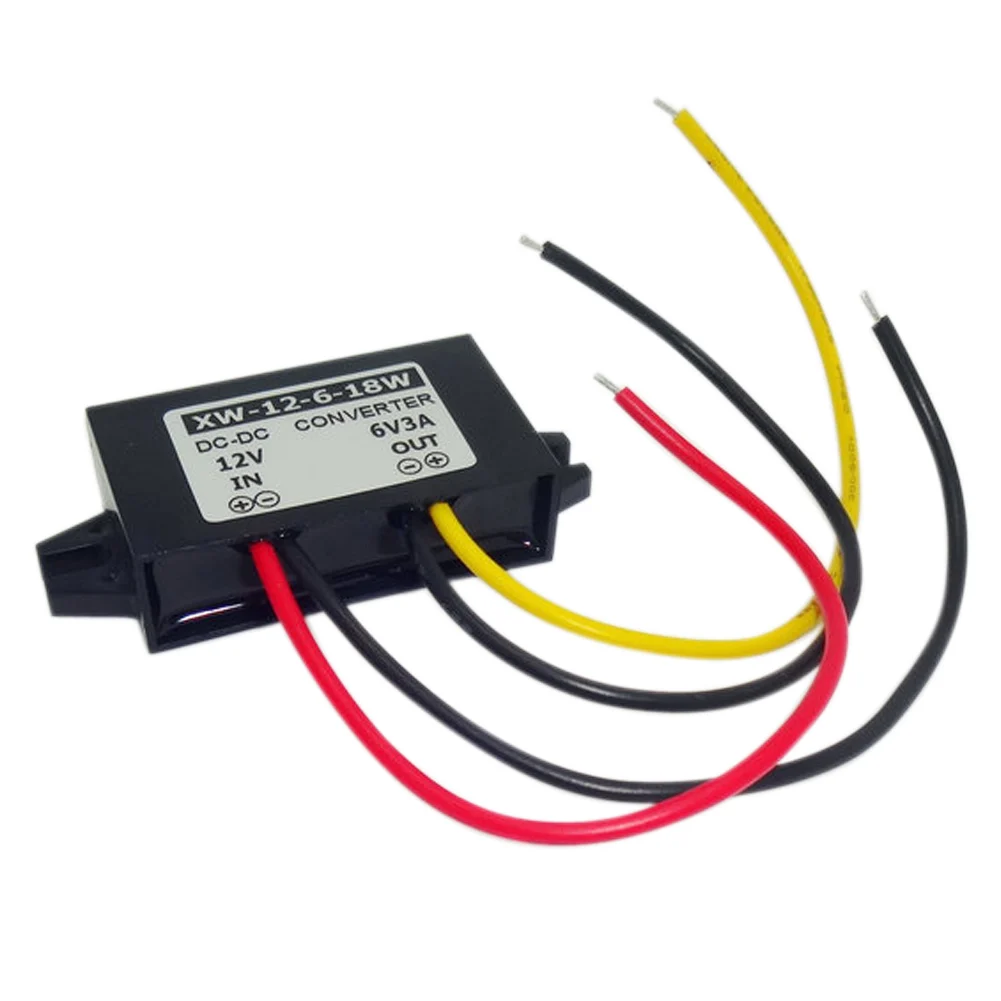 

High Quality DC 12V(8.5-22V) Step Down To 6V 3A 18W Power Supply Converter Waterproof Voltage Regulator Module Car LED Display