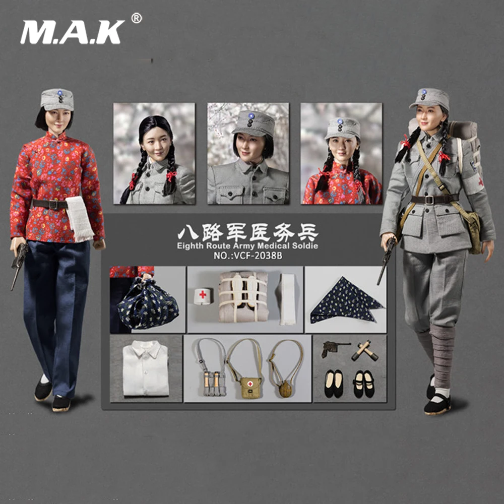 

For Collection VCF-2038A/B Female Eighth Route Army Medical Soldier 12 '' Action Figure Model for Fans Holiday Gifts