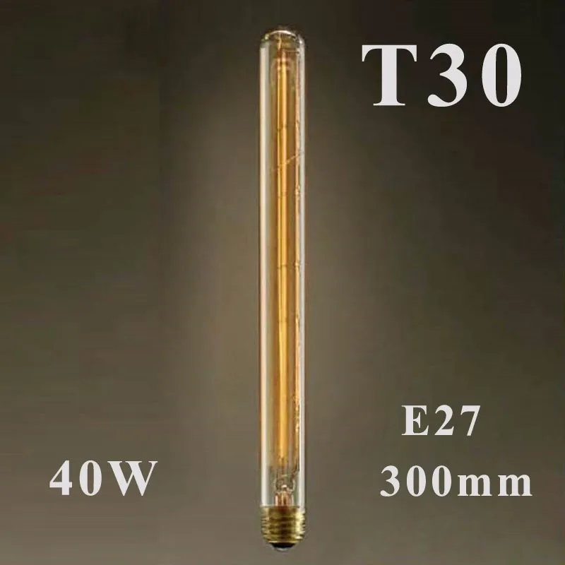 Лампа Эдисона E27 220 в 40 Вт T10 T185 T30 BT58 G80 Ретро лампа накаливания Эдисона лампа накаливания светильник лампочки с ампулой винтажная лампа