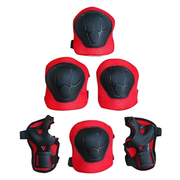 

6Pcs Kids and Teens Elbow Knee Pads Winter Skiing Protective Guard Safety Gear Pads Skate Bike