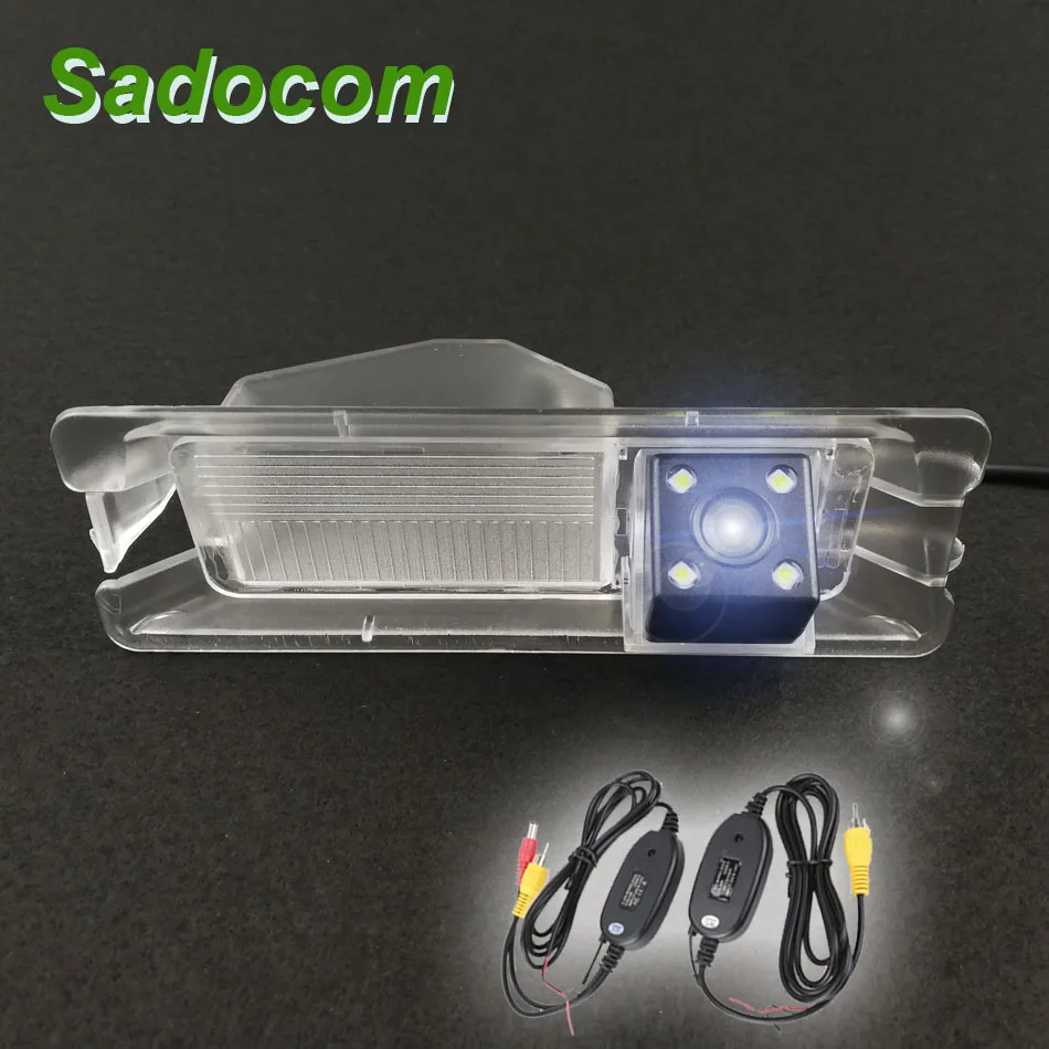 Автомобиль CCD 4 светодиодный ночного видения резервная камера заднего вида парковочные системы водонепроницаемый для Nissan March Renaul t Logan Sandero