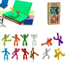 Stikbot Toy Sucker DIY Sticky Robot Anima Z Screen Animation Studio Action Figure Toy Kids Game Toys for Children birthday gift