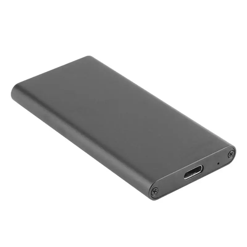 USB Type-C Aluminum HDD Box USB3.1 to MSATA SSD External Enclosure mSATA Solid State Hard Disk Drive hdd Box Enclosure Case