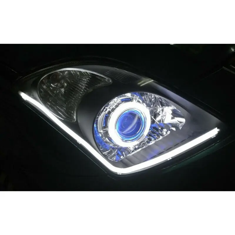 2 шт. 45 см светодиодный автомобильный DRL дневная ходовая лампа Angel Eye гибкий