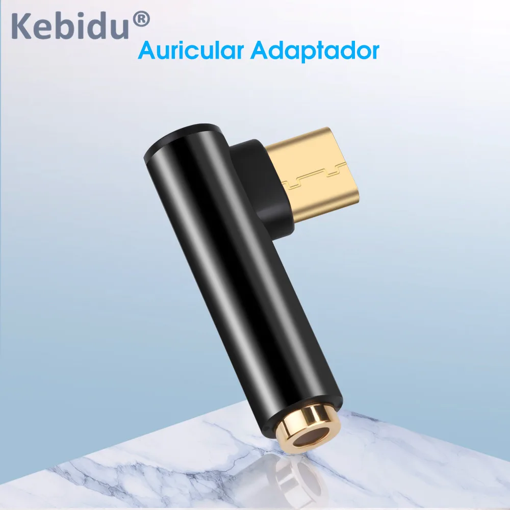 Кабель переходник Kebidu с Type C на аудиоразъем AUX 3 5 мм USB для наушников конвертер Xiaomi 6