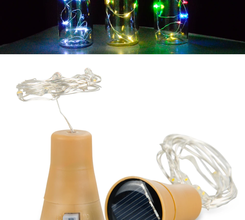 1M LED Solar Copper Wire String Light  (7)