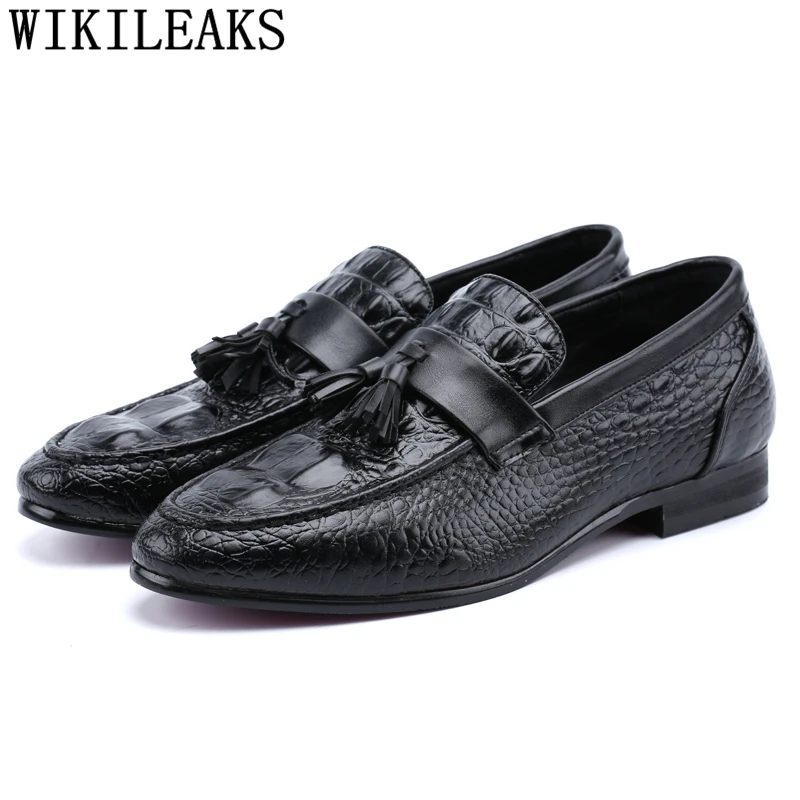 

Итальянские мужские кожаные модельные туфли; брендовые туфли из крокодиловой кожи; мужские деловые туфли; свадебные туфли для мужчин; sepatu; слипоны; pria buty meskie