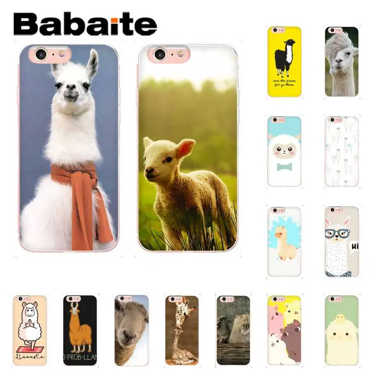 Babaite Lama Llama Alpacas Animal Cover Soft Shell Phone