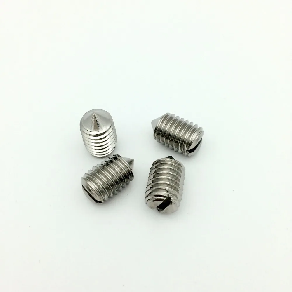 M10x (길이 10 30mm) 스테인레스 스틸 슬롯 헤드리스 나사 그럽 팁 엔드 조임 볼트 나사, 고품질|나사 ...
