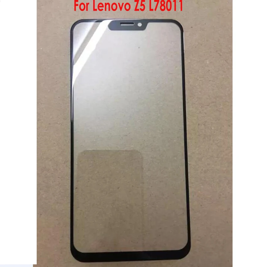 

LTPro High Quality Working Black/White Front Panel Touch Screen Glass Outer Lens For Lenovo Z5 L78011 L78012 Phone Replacement