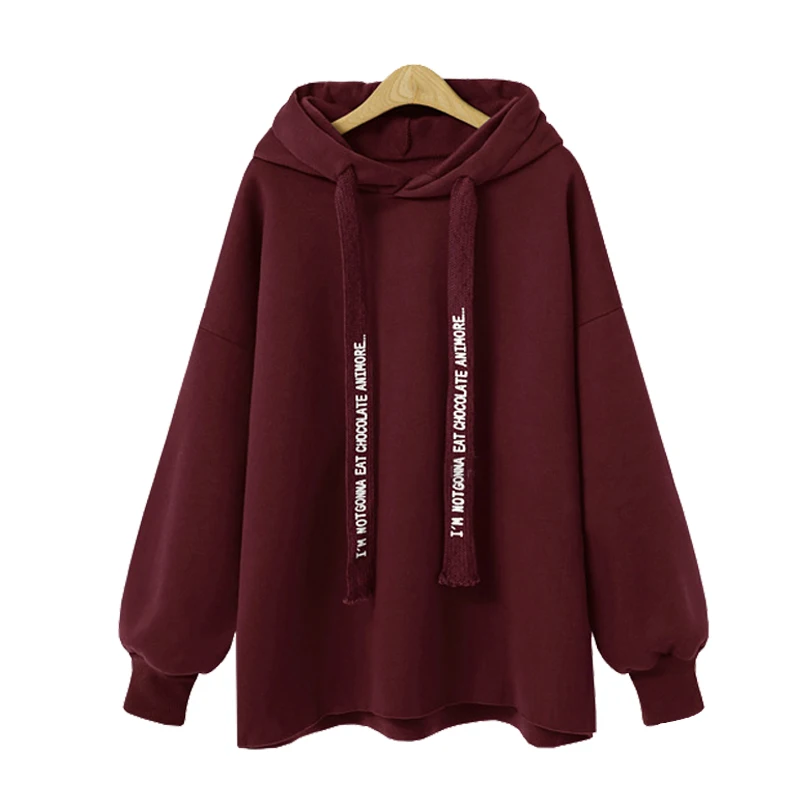 AOTEMAN Autumn Winter Women Sweatshirt 2019 Casual Solid Warm Loose Hoodies Sweatshirt Long Sleeve BF harajuku Plus Size 5XL AOTEMAN Autumn Winter Women Sweatshirt 2019 Casual Solid Warm Loose Hoodies Sweatshirt Long Sleeve BF harajuku Plus Size 5XL