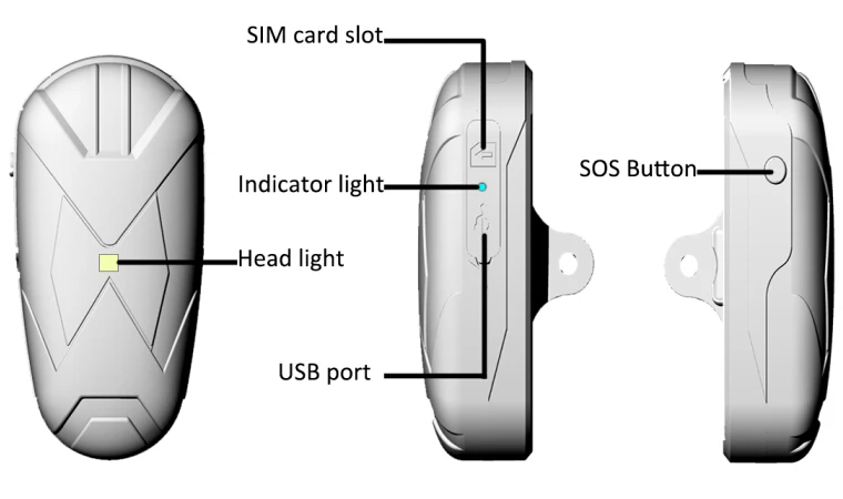 Bike GPS Tracker Tk906 with Move Shock Alarm System taillight gps tracker No box tracker for car