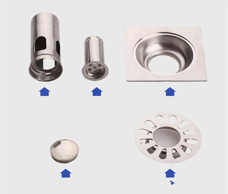 BOCHSBC 304 слив из нержавеющей стали для ванной сливная анти-запах Сливная крышка Балконный пол сливной набор для раковины Banheiro