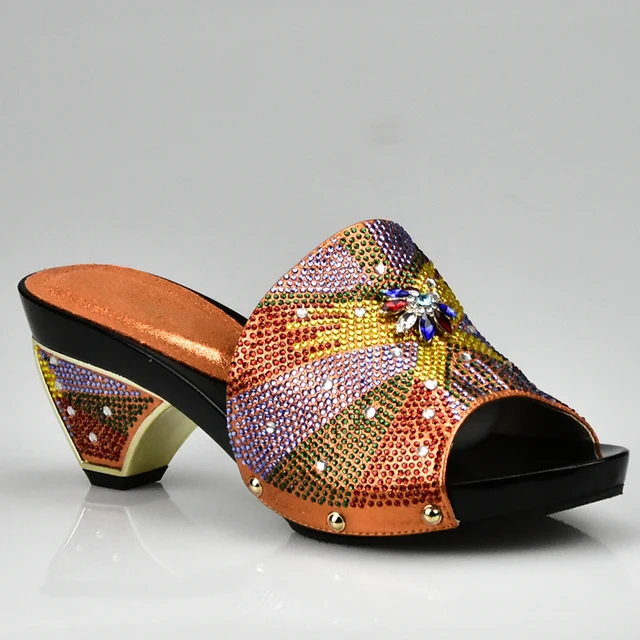 orange sandals for wedding