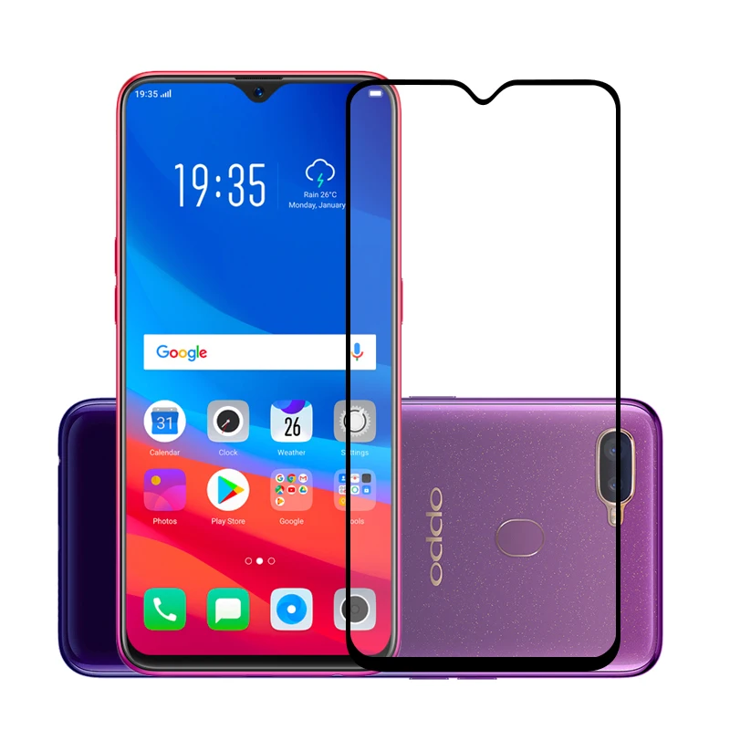 2 шт./лот полный охват Защитные пленки для OPPO F9 Pro царапинам защитный Закаленное
