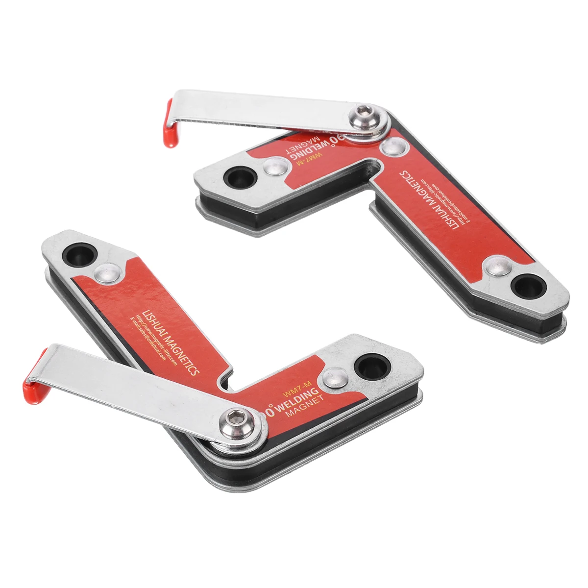 

2Pcs 30/60/90 Degree Magnet Welding Fixture Strong Magnetic Welding Jig Holder Angle Fixator For Welding Holdering Tools