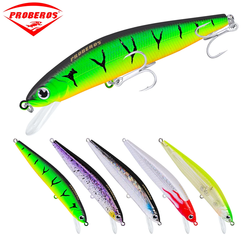 

5PC Plastic Fishing Lures 5 Color Fishing Tackle 5.51"-14cm/24.8g-0.87oz Bass Bait Minnow Fishing tackle