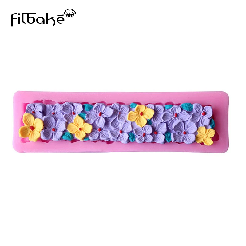 

Filbake Fondant Silicone Mold 3D Flower Form Cake Decorating Tools Lace Mat Fondant Embosser Kitchen Baking Pastry Tools