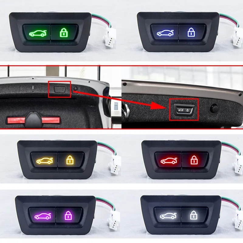

Tail gate trunk switch luggage button For BMW 5 Series 7 Series F02/F18/F10
