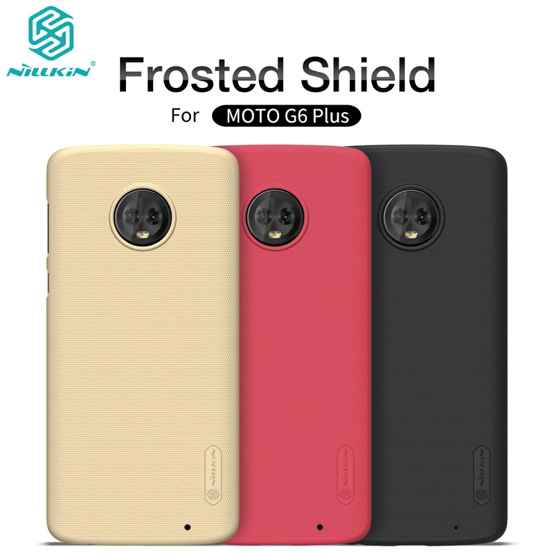 Original NILLKIN Super Frosted Shield Case for Motorola MOTO G6 Plus Luxury Hard PC Matte Back Cover for MOTE G6 Plus Case capa Original NILLKIN Super Frosted Shield Case for Motorola MOTO G6 Plus Luxury Hard PC Matte Back Cover for MOTE G6 Plus Case capa