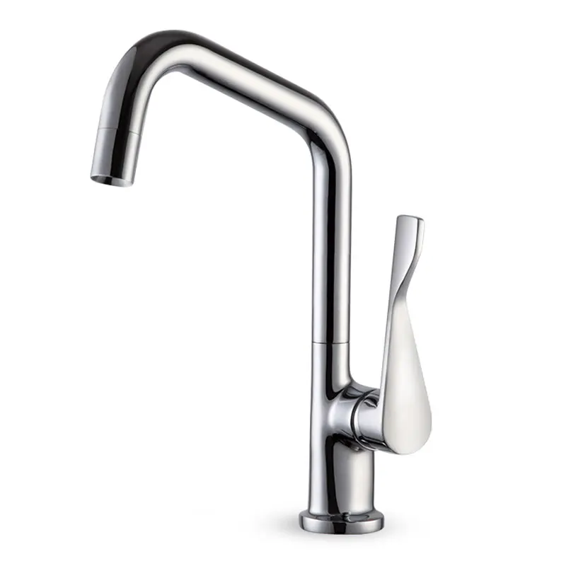 

Refined Copper Kitchen Faucet Washing basin sink can rotate hot and cold faucet