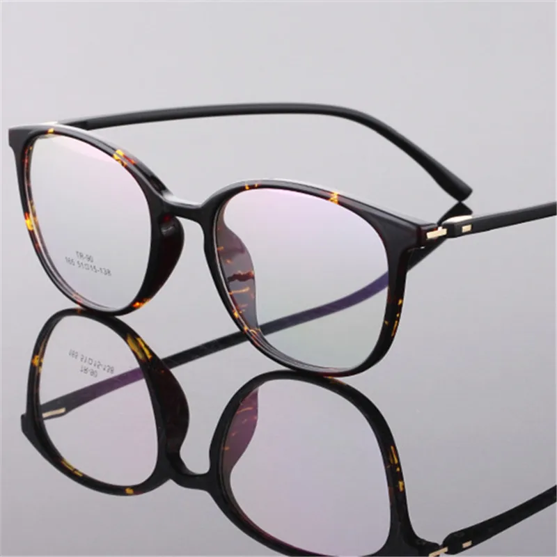

Vintage Brand Design Plain Men Women Glasses Round Eyeglasses Optical Frame Retro Ultra light TR90 glasses optical frame K165