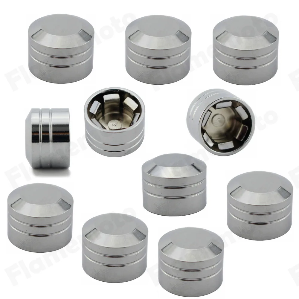 Copri Bulloni Testa Moto Harley - Set 4 Pezzi Cromati Per Sportster E Twin Cam - Foto 5