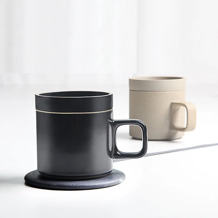 

Wireless Insulation Cup 55 Degree Intelligent Constant Temperature Gift Creative Coffee Mug with iPhone Wireless fast Charger