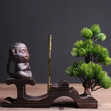 Китайский керамический чайный набор кунг-фу маленькая обезьянка чай домашнее животное Обезьяна Король Чай Аксессуары для чайного подноса орнамент домашний декор