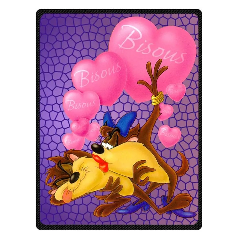 Супер мягкое Tasmanian Devil TAZ фланелевое одеяло для дивана кровати