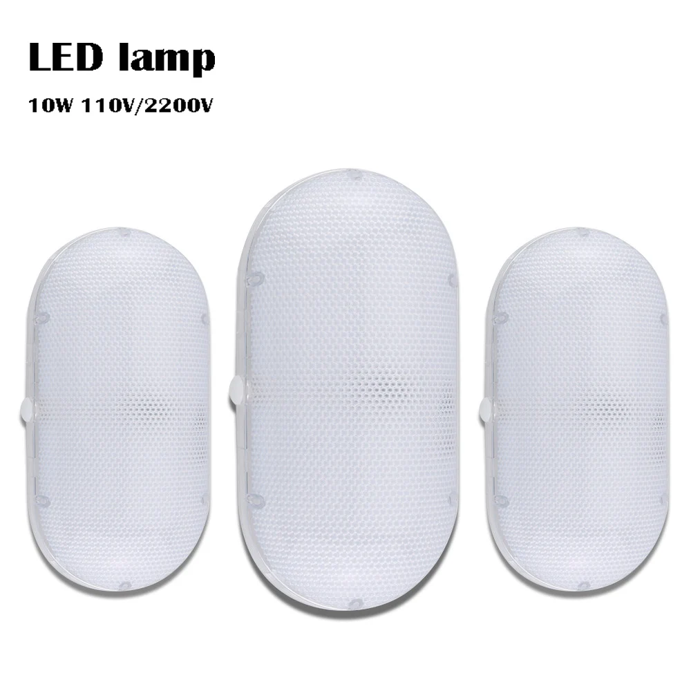 

110V 220V Modern led lamp Full wattage 10W Elliptical wall Lights Fireproof abs bulb For Balcony Bedroom Home Lighting Luminaire