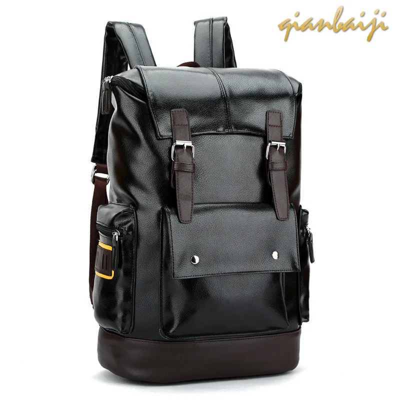 

Man Shoulders Backpacks Pu Women Travel Laptop Bagpack Anti Theft Backpack Men Computer Mochila Mujer School Bags Back Pack
