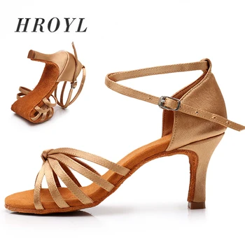 

Hot selling Women Professional Dancing Shoes Ballroom Dance Shoes Ladies Latin Dance Shoes heeled 5CM/7CM 8 colour EU34-42