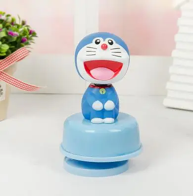 1 шт. мультфильм KT Melody Doraemon стежка Микки ручной коленчатый поворотный музыкальная шкатулка - Цвет: doraemon